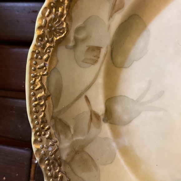 Vintage Nippon hand painted small plate with gold trimming design - Picture 7 of 7